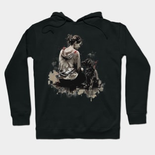 Girl and Dog Hoodie